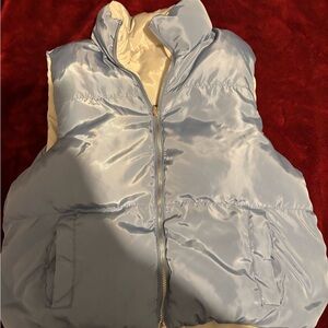 Light Blue Puffer Vest